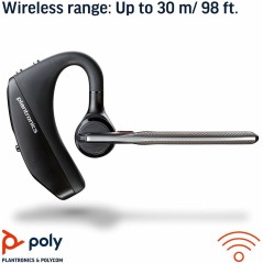 Poly Voyager 5200 Wireless Headset Black - Ultimate Comfort & Superior Sound Quality